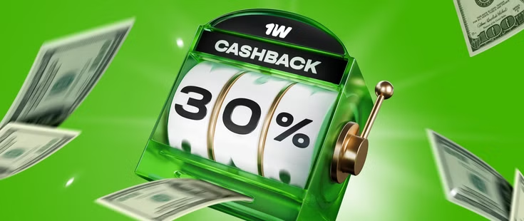 1win UZ’da 30% keshbek